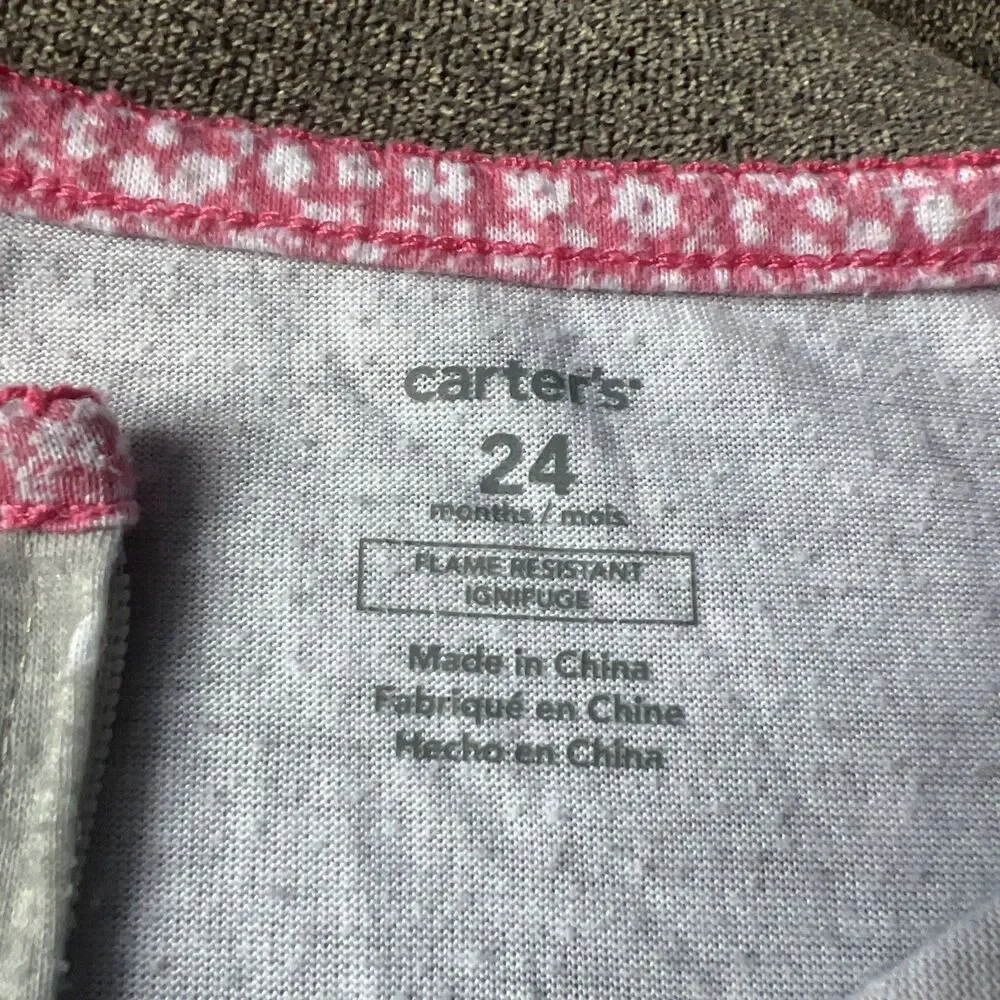 Carter's Footed Footie Pajamas Girls 24 Months